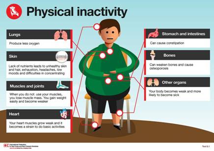 Image result for physical activity lack of