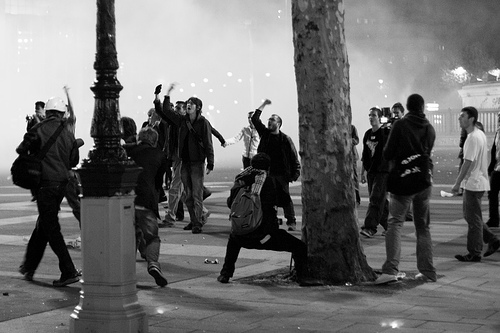 Anti-Sarkozy Demonstration & Riots (26) - 06May07, Paris (France) by philippe leroyer.
