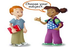 cartoon of two kids talking