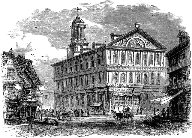 Faneuil Hall in Boston, Massachusetts