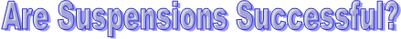 Are Suspensions Successful?
